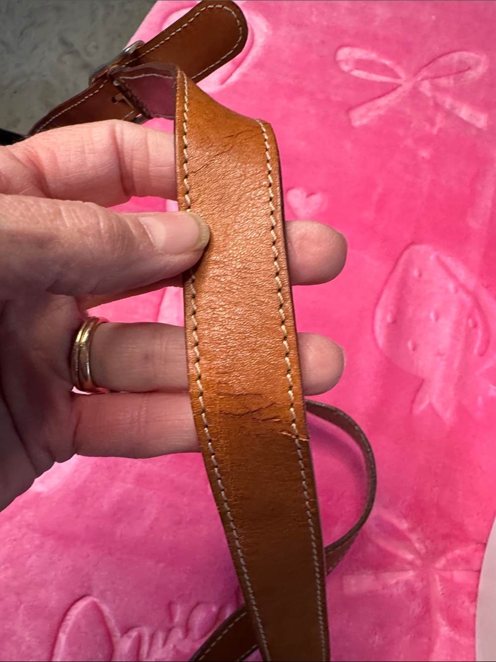 CELINE Vintage Macadam Triomphe Structured Crossbody Bag M14 Made In Italy - Picture 13 of 15